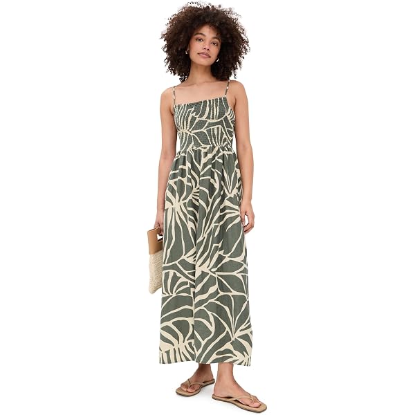 Z SUPPLY Women's Salinas Midi Dress Sandshell L at Amazon Women's Clothing  store