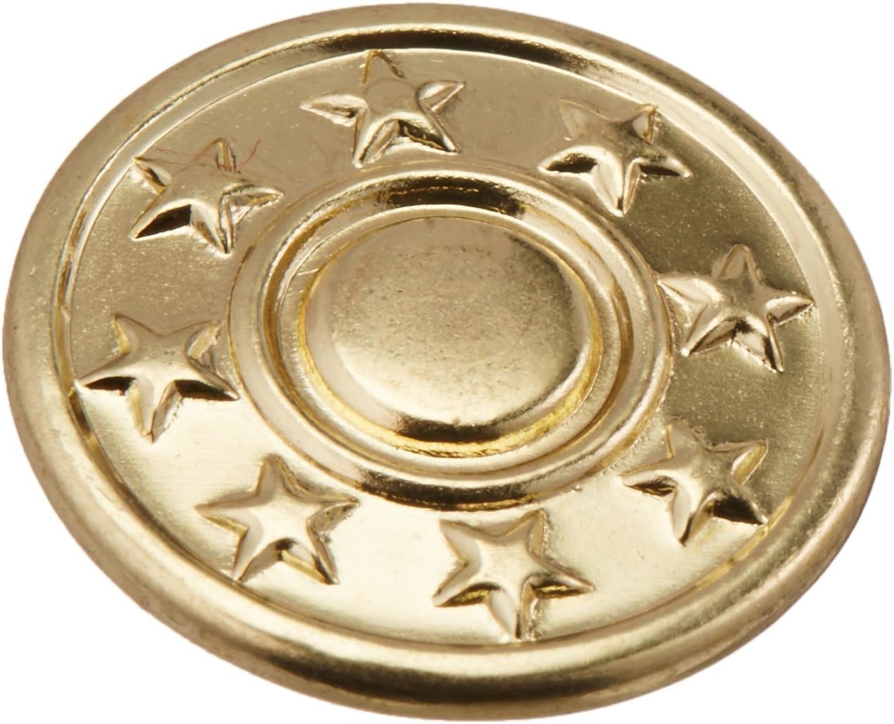 Dritz 4-35 No-Sew Jean Buttons , Gilt, 11/16-Inch 6-Count