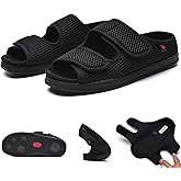 AUSTYLCO Women's Diabetic Shoes Extra Wide Adjustable Closure Arch Support Orthopedic Shoes for Swollen Feet Plantar Fasciitis