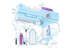 WEIRTOYA Electric Water Guns, Dual Nozzles Automatic Squirt Guns Up to 28Ft Powerful Water Blaster for Summer Pool Beach Party Games and Outdoor Water Fighting Summer Toys for Kids Age 4-15
