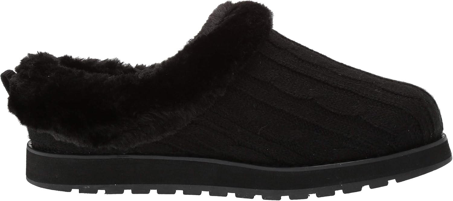 skechers womens keepsakes ice angel slippers black