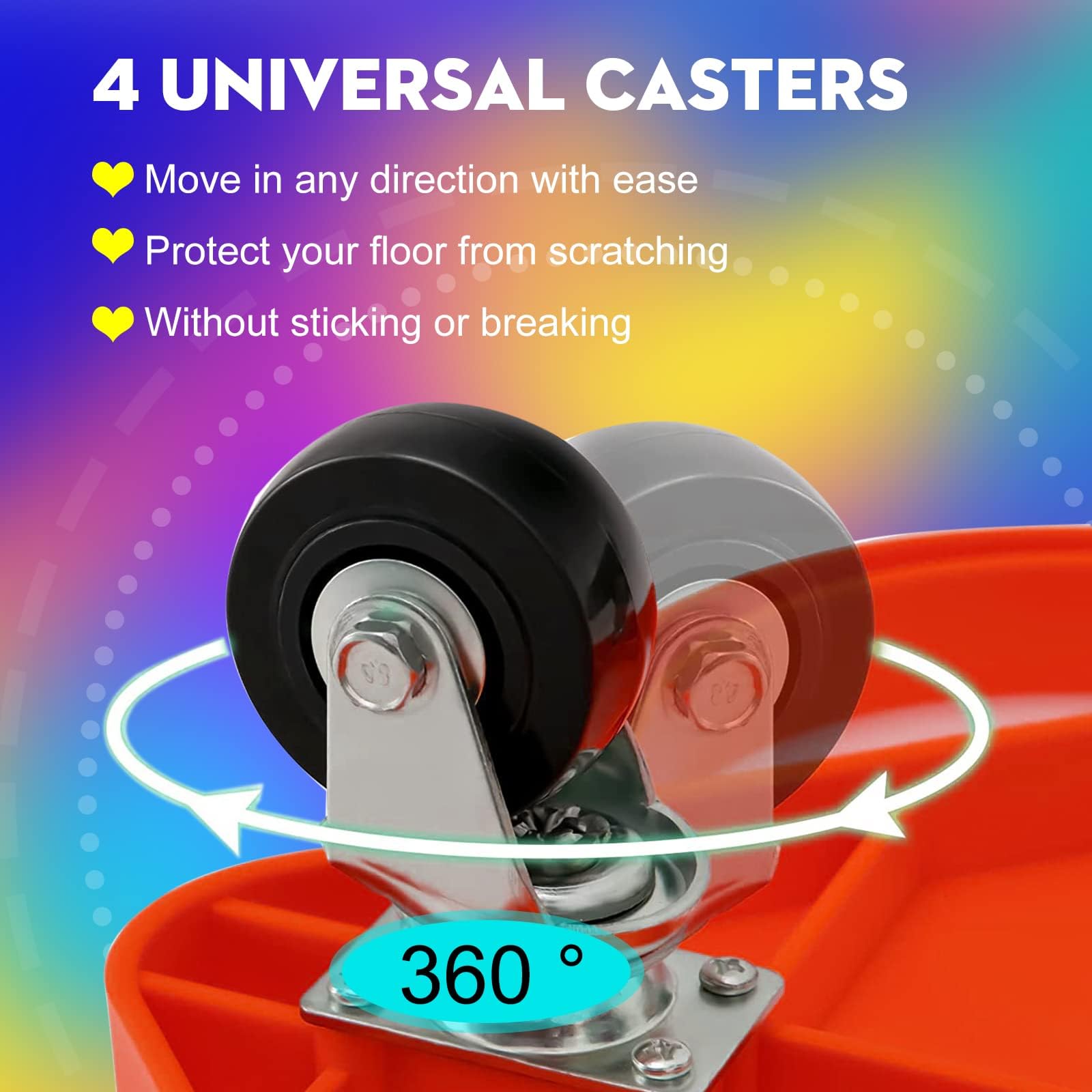 4 Pcs Sports Scooter Board with Handles Sitting Scooter Board Colored Plastic Casters Sport Floor Scooter Board Children Gym Indoor Outdoor Activities Play Equipment