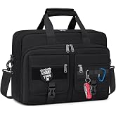 RAINSMORE Tactical Laptop Bag for Men, Large Military Laptop Briefcase | 15.6/17.3 Inch Messenger Bag with MOLLE, Business Computer Bag Laptop Case, Tactical Shoulder Bag for Work Office Travel