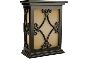 Craftmade CH1515-BK Designer Hand-Carved Scroll Door Chime, Black (10"H x 7"W)