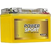 ExpertPower YTX4L-BS / YT4L-BS Motorcycle Battery 12V 4Ah SLA GEL 120 CCA | 12 Volt Powersports Batteries for 50cc Scooter SA50 Elite LX, Youth ATVs Cobra CX50, Scrambler 50/90, EXC 2-Stroke Dirt Bikes