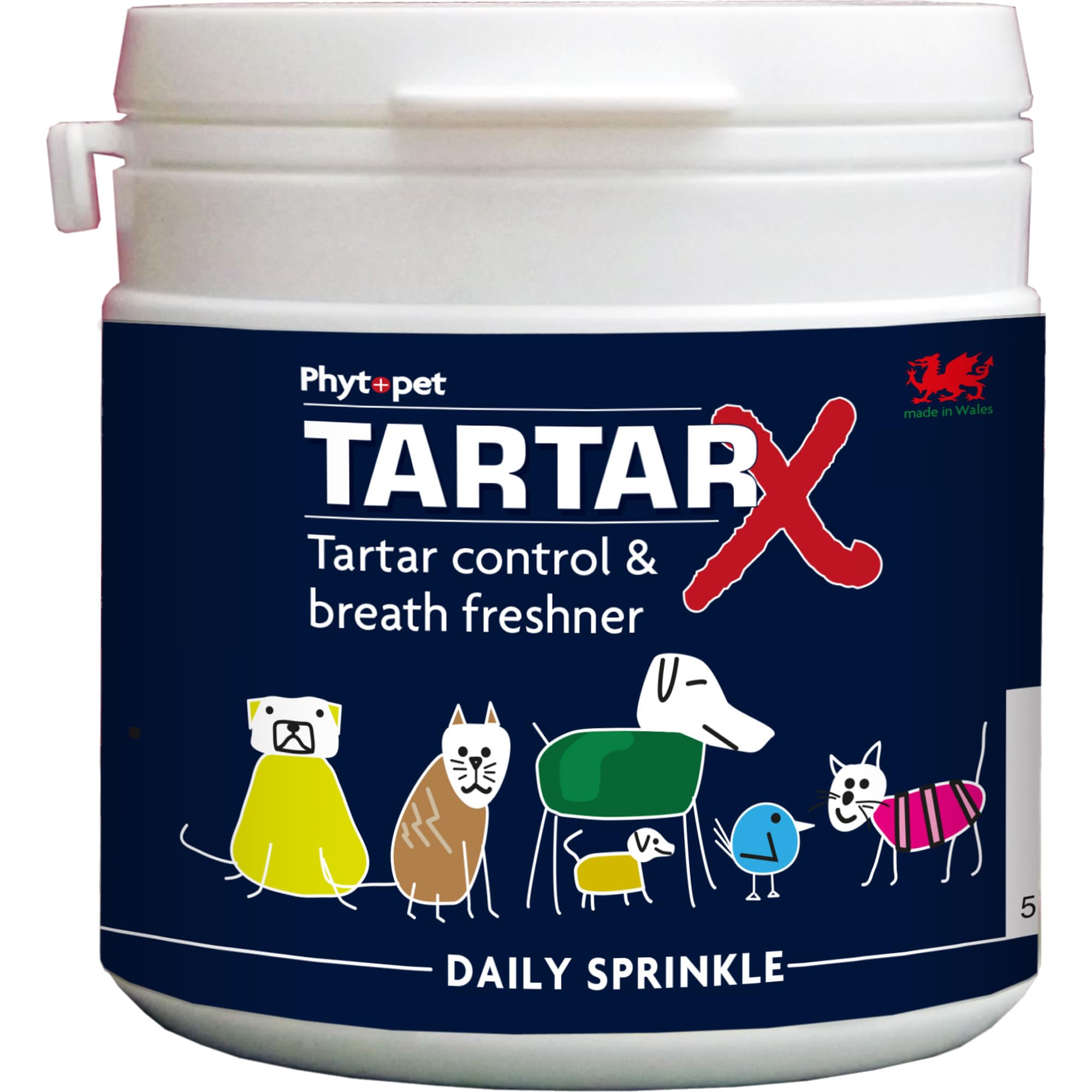 Phytopet TartarX Plaque and Tartar Remover for Teeth, Cat and Dog Breath Freshener, All Natural Cat and Dog Dental Care, 300g - 100% Herbal Phytopet Pet Supplies