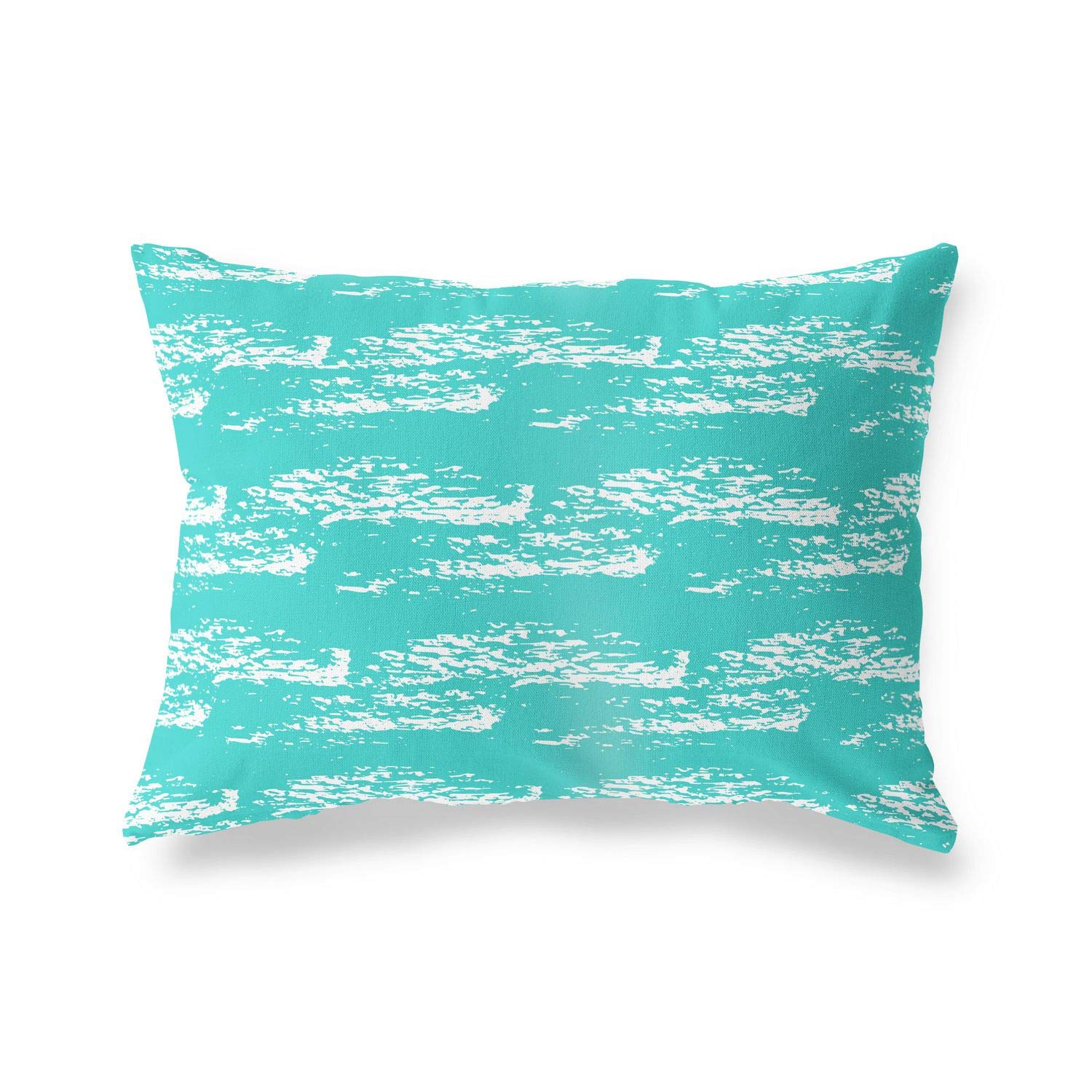 BonaMaison Decorative Cushion Cover, Turquoise-White Throw Pillow Covers, Home Decorative Pillowcases for Livingroom, Sofa, Bedroom, Size: 45X60 Cm - Designed and Manufactured in Turkey