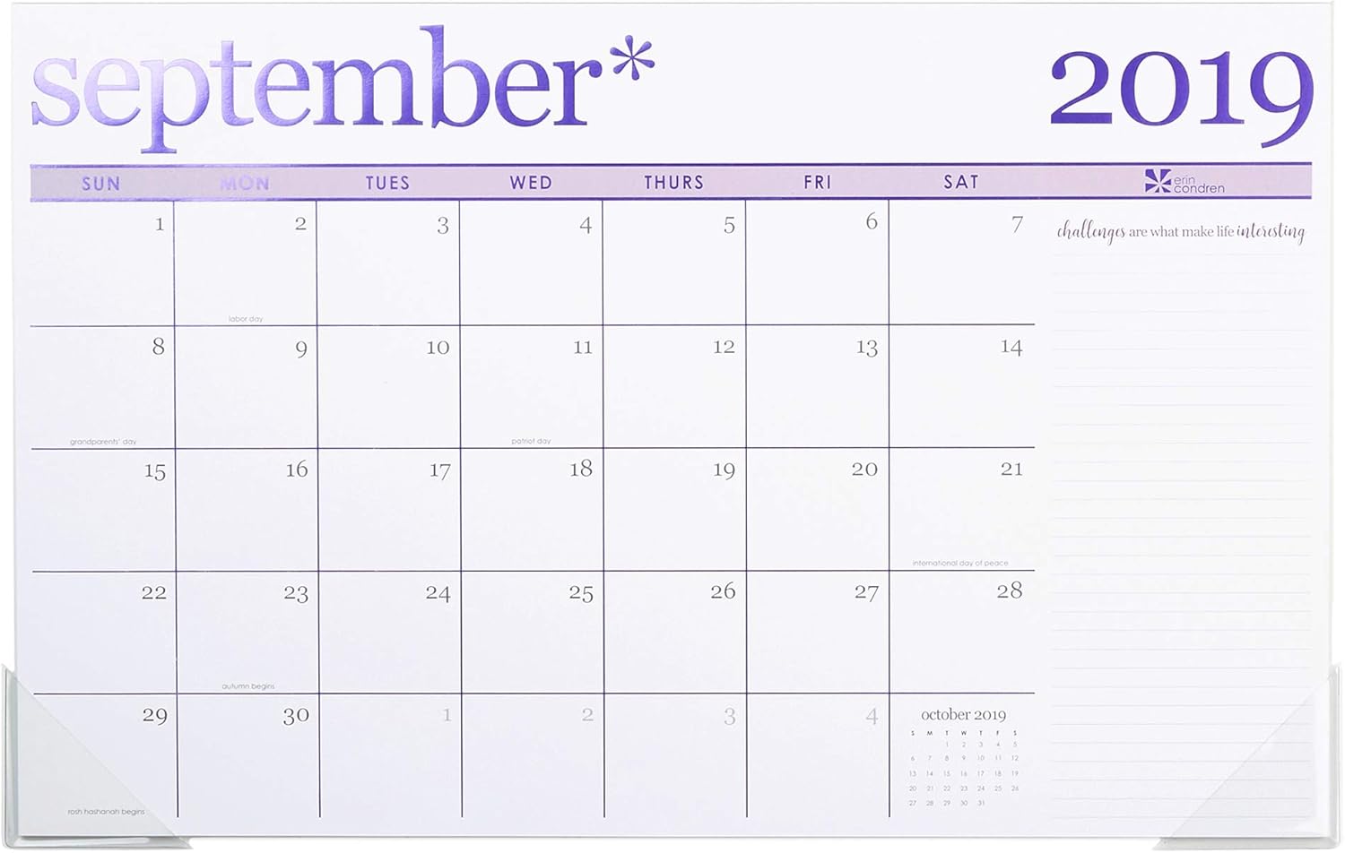 Best 2018 desk calendar 17 month