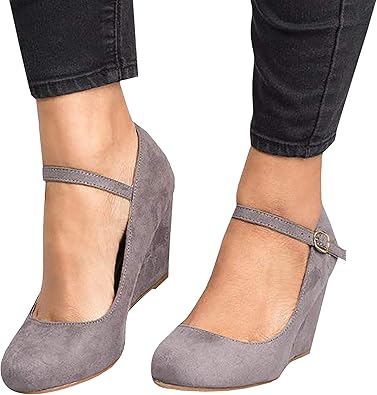 mary ankle strap wedge