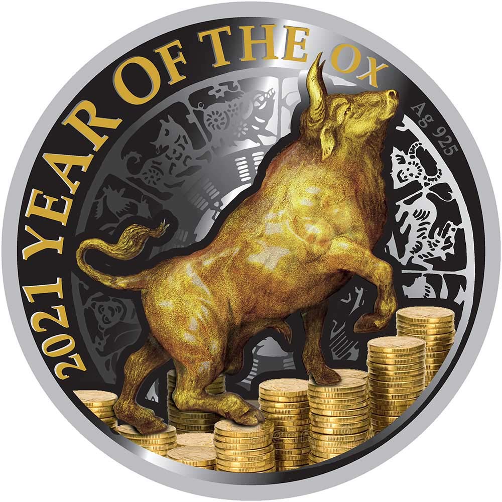 Best Silver Coins To Invest In 2021 2021 NU Modern Commemorative PowerCoin OX ON MONEY Lunar Year 