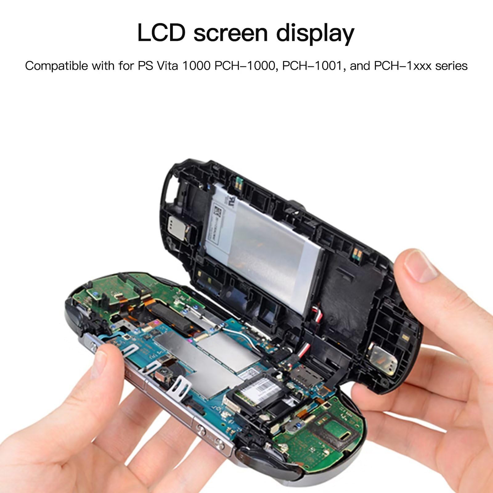 Professional LCD Screen Display & Touch Digitizer Replacement Kit Fits for PS Vita PSV 1000 1001 Solve Display Problems,Cracked LCD Screens, Wrong Color Issues