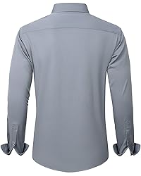 J.VER Men's Dress Shirts Solid Long Sleeve Stretch