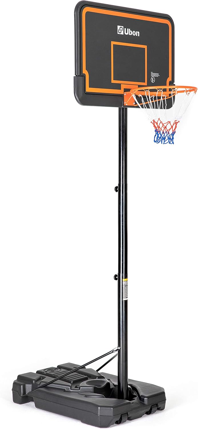Ubon Basketball Hoop Outdoor Portable Basketball Goal with 44 Inch Backboard for Adults Black : Sports & Outdoors