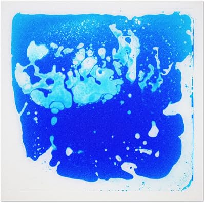 Art3d Fancy Floor Tile 12x12 Liquid Color Blue Anti Slip Kids Room