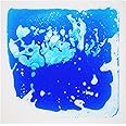 Art3d 1-Pack Fancy Floor Tile for Kids Room Liquid Encased Floor Tile, 11.8" x 11.8" Blue