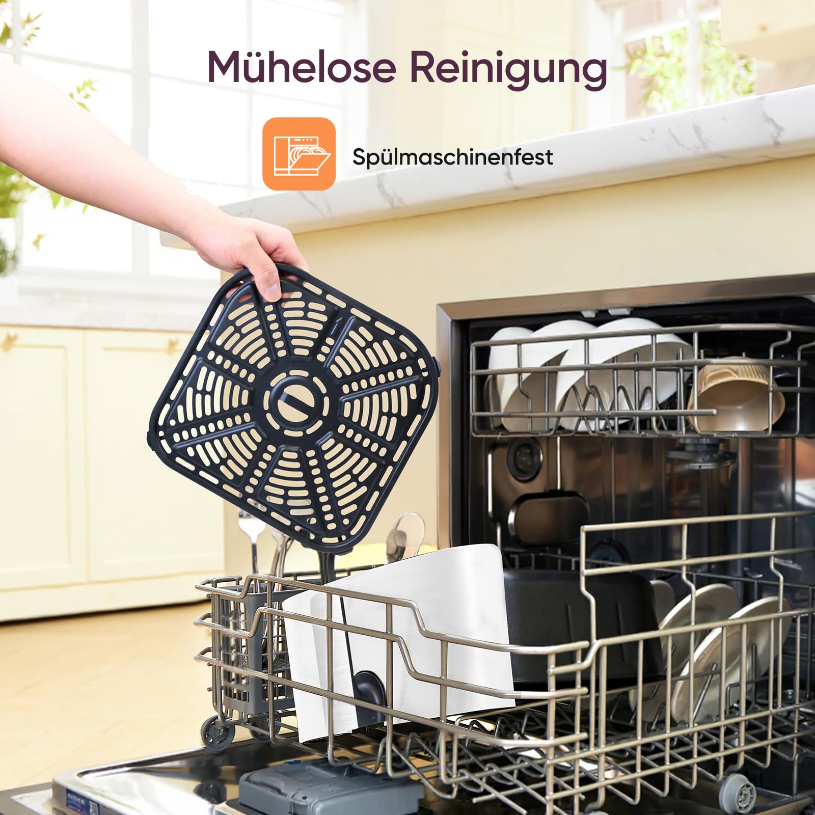 COSORI Heißluftfritteuse, Airfryer Testsieger 2024, 11-in-1 Air Fryer 5,5L, Heissluftfritteuse mit Shake-Reminder, 97,3 Prozent ölsparend, 67,5 Prozent energiesparend, spülmaschinenfest Körbe, Weiß 9