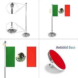 WXTWK 2 Pack Mexico Flag Mexican Desk Flag Small