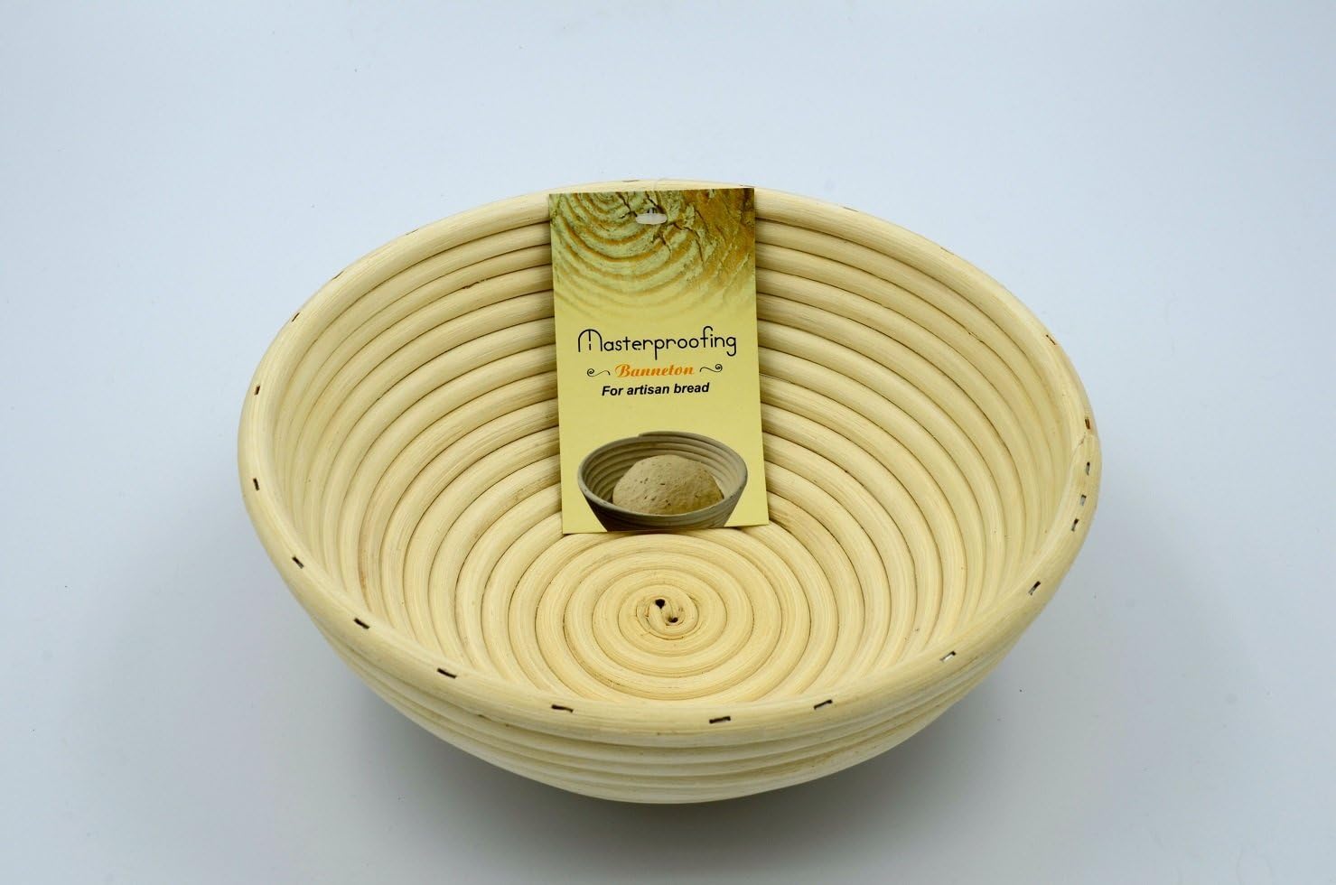 MASTERPROOFING® Round Banneton Basket (500g Dough)- 22 * 8.5cm, Grey