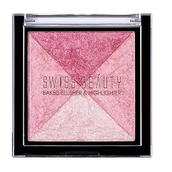 Swiss Beauty 2 Baked Blusher & Highlighter (7g, ColorSet-03)