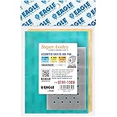 Super Assilex Flexible Sanding Sheets Job-PAK, Assorted K600-K1200, U191-150A, 6 Sheets + 1 M Hand Pad for Half Sheets