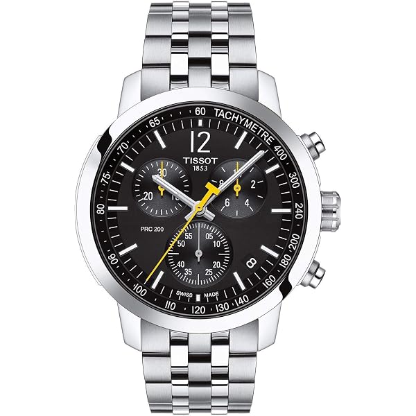 Amazon.com: Tissot mens watches PRC 200 GTS SS BK RB BK Arab IND