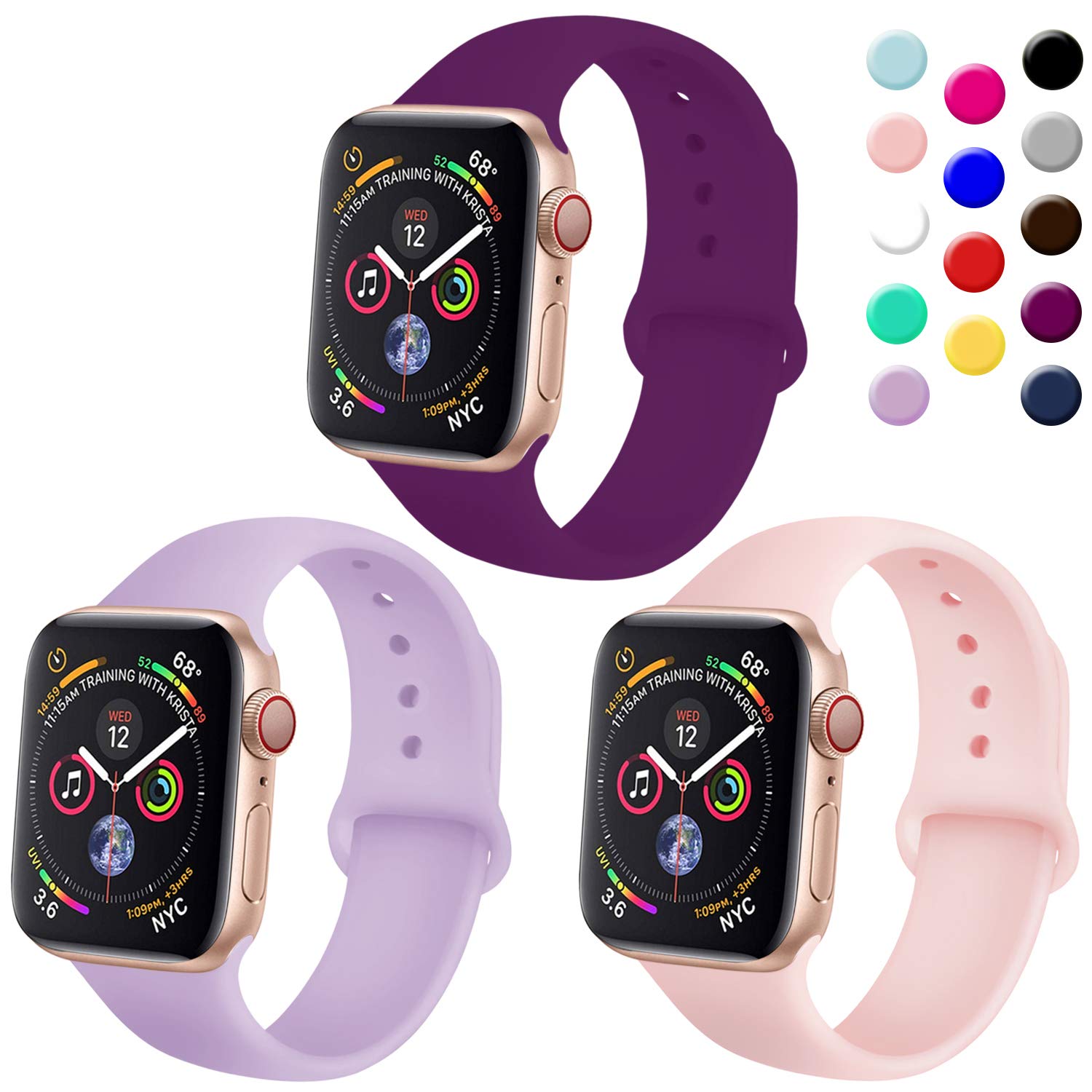 Timtu Sport Band Compatible With Apple Watch 38mm 40mm Womens