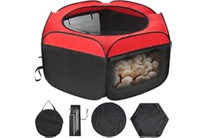 Chicken Brooder Box for Chick Starter Kit - 2025 Upgrade Double Door Brooder Pen/Playpen/Tent Baby Supplies Up to 15 Baby Chi
