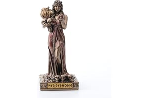 Veronese Design 3 5/8 Inch Persephone Greek Goddess of The Spring and Underworld Resin Miniature Figurine Hand Painted Bronze