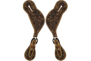 Doqn Leather Western Spur Straps for Cowboy | Men and Women's Boots Equipment