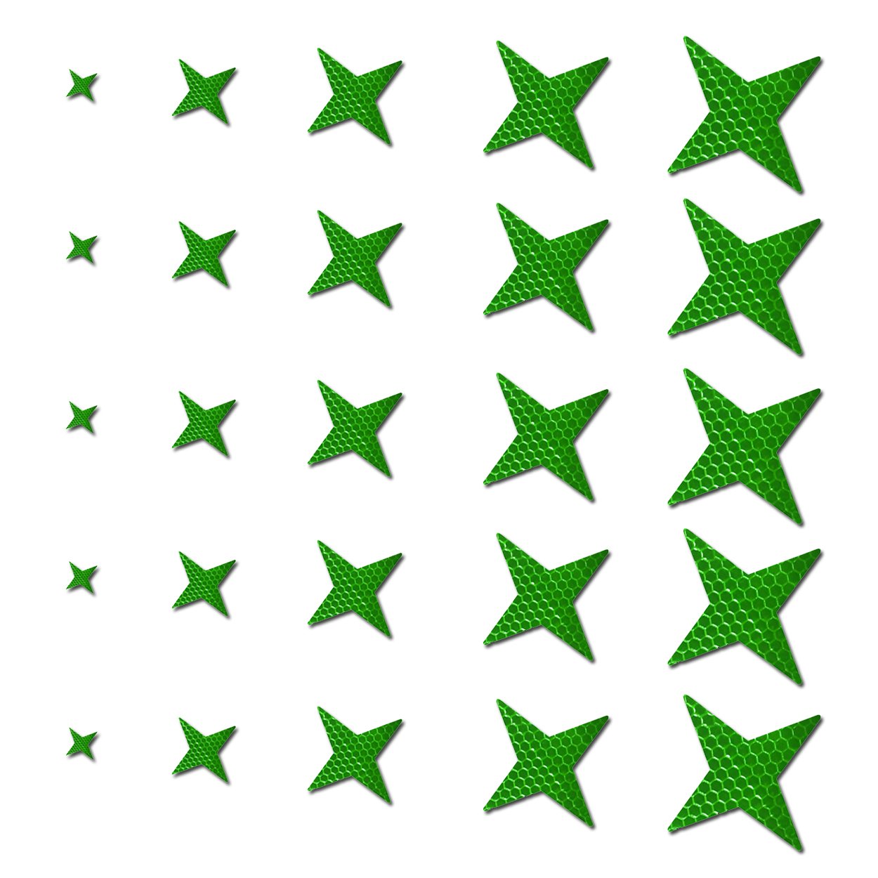 Tuqiang Forme d/&eacute;toile /&agrave; Quatre Branches Bande Reflechissante Adhesive pour Casque de Moto Buggy et Poussettes Haute visibilit/&eacute; Ruban S/&eacute;curit/&eacute; ext/&eacute;rieure Autocollant R/&eacute;fl/&eacute;chissant 25 Pi/&egrave;ces Bla