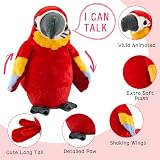Surplex Talking Parrot Plush Toy Electronic Record Waving Wings Kids Baby view 4