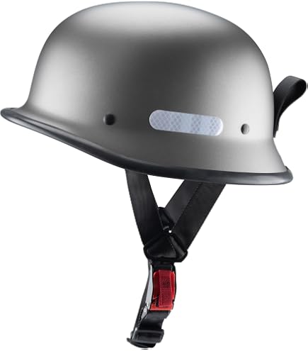 german motorcycle helmet canada YMKJGZS Vintage Helmet, Retro Style Half Helmet，DOT Approved German Style Half Motorcycle Cruiser Scooter Cool Helmet for Men and Women Electric (1,M) : Automotive Our helmets have a Color:Sugar Blue Category_Root Catalog/Accessories/Golf Carts/Golf Push Cart Accessories abu garcia 5500 line