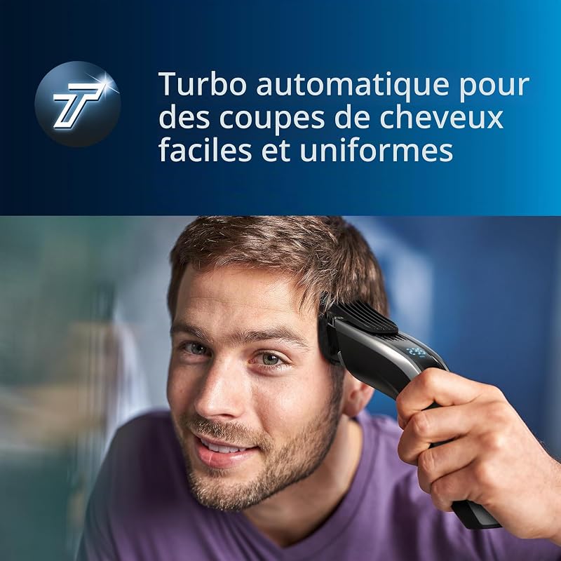 Hair Clipper Série 9000 - Tondeuse à Cheveux avec Interface à Balayage Tactile (Modèle HC9450/20)