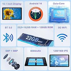 2025 Android 14 Tablet, 10 inch Tablets 22GB+128GB