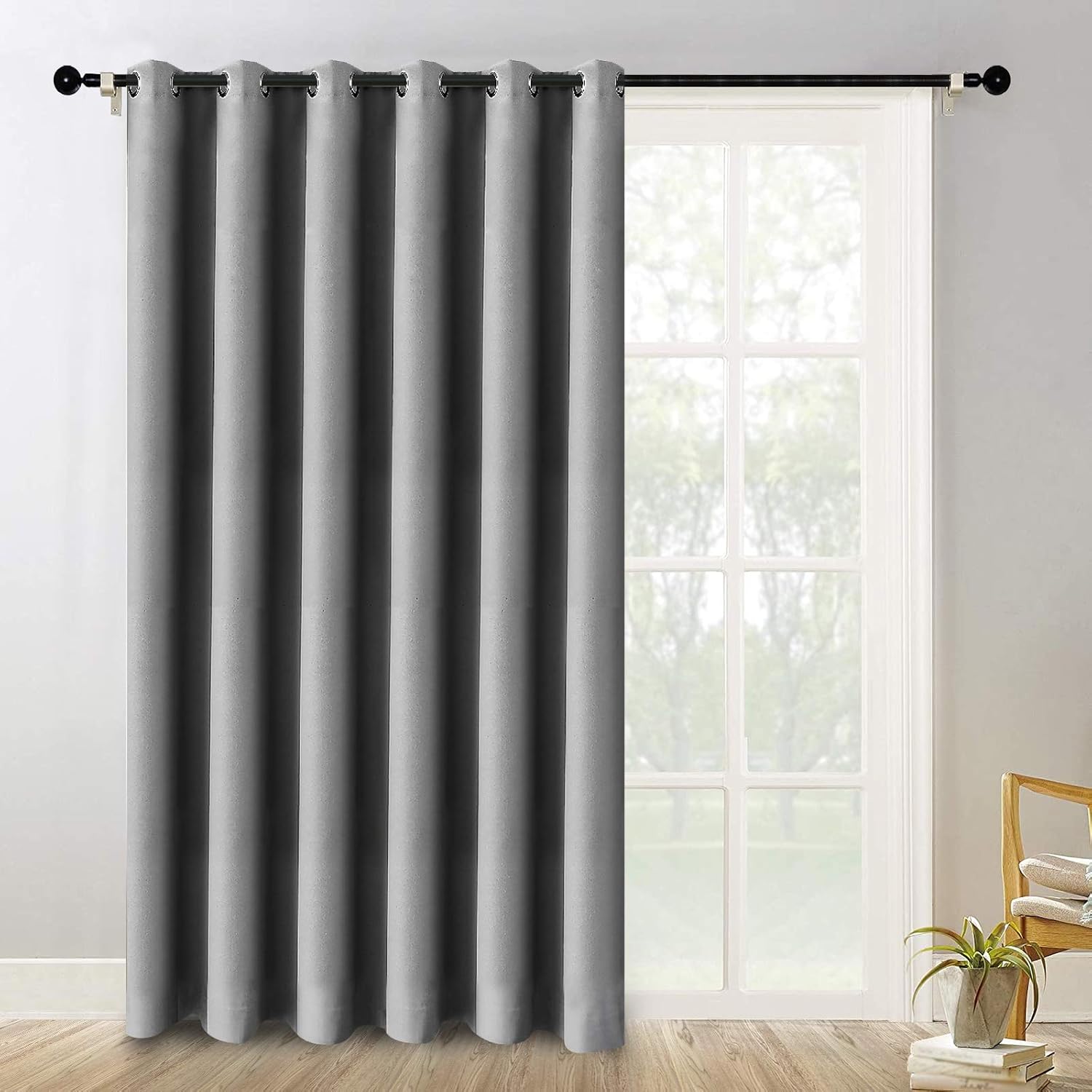 Amazon.com: ALLJOY Extra Wide Sliding Glass Door Curtains Heavy Duty