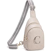 Viverte Crossbody Bags for Women Initial Sling Bag Cross Body Fanny Packs Personalized Gifts for Mom Women Wife