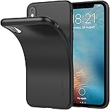 iPhone XS/X Case, Luvvitt Ultra Slim Case with Soft Feel Flexible and Easy Grip TPU Rubber Back for iPhone XS/X (2017-2018) - Matte Black