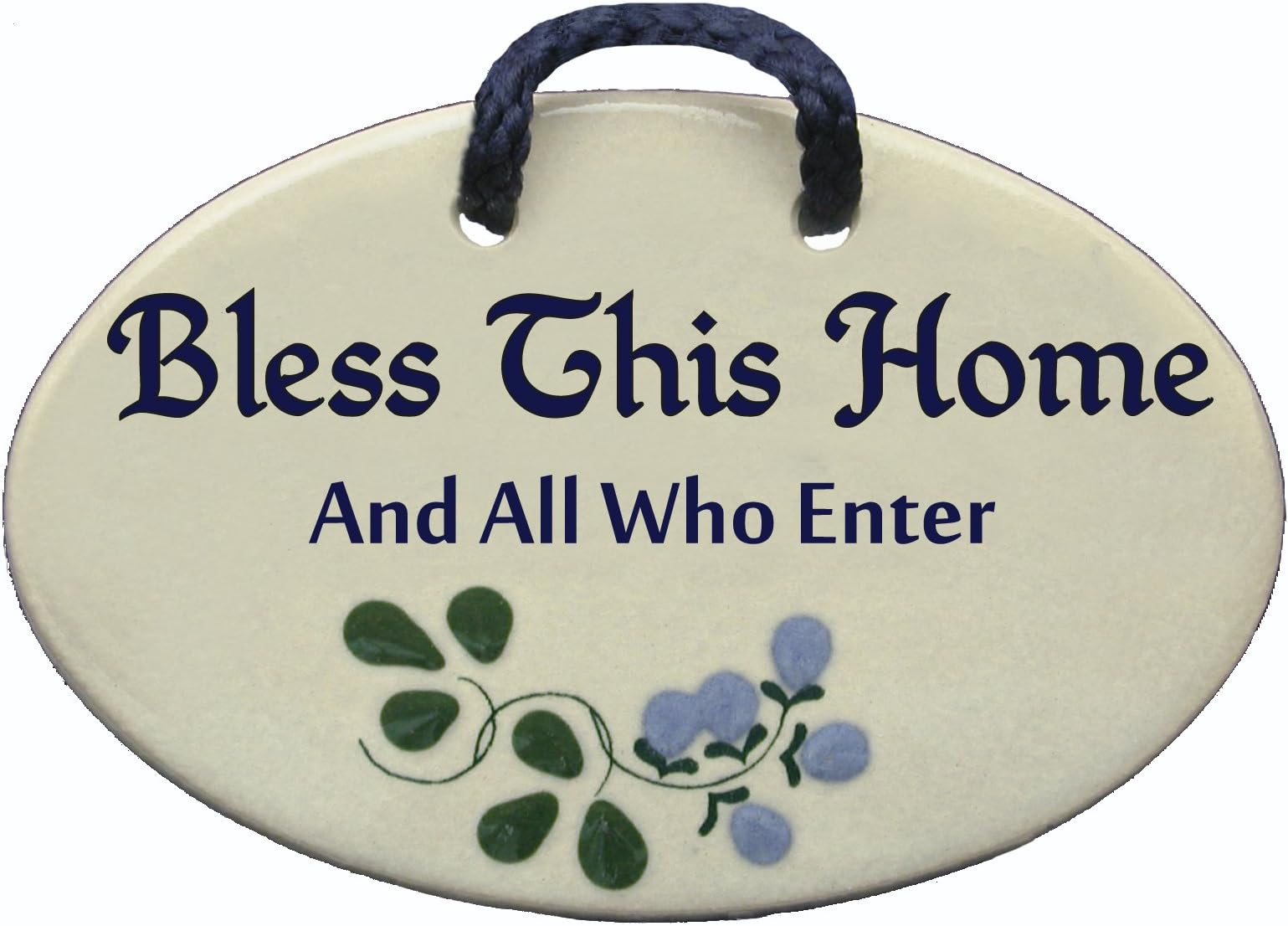 Mountain Meadows Pottery Bless This Home and All who Enter. Ceramic Wall plaques Handmade in The USA