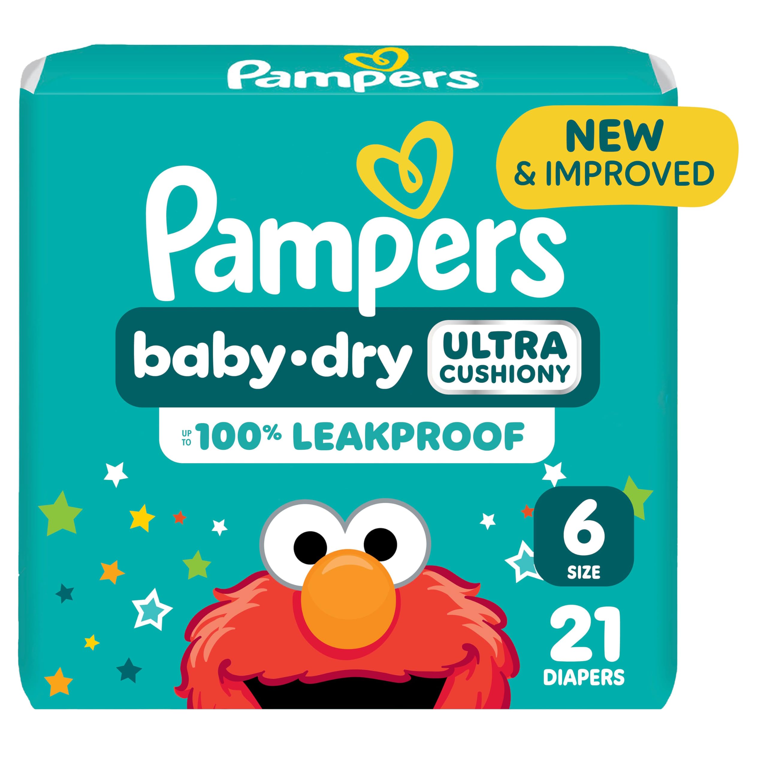 Photo 1 of Pampers Diapers - Baby Dry - Size 6, 21 Count, Absorbent Disposable Infant Diaper (Packaging May Vary)