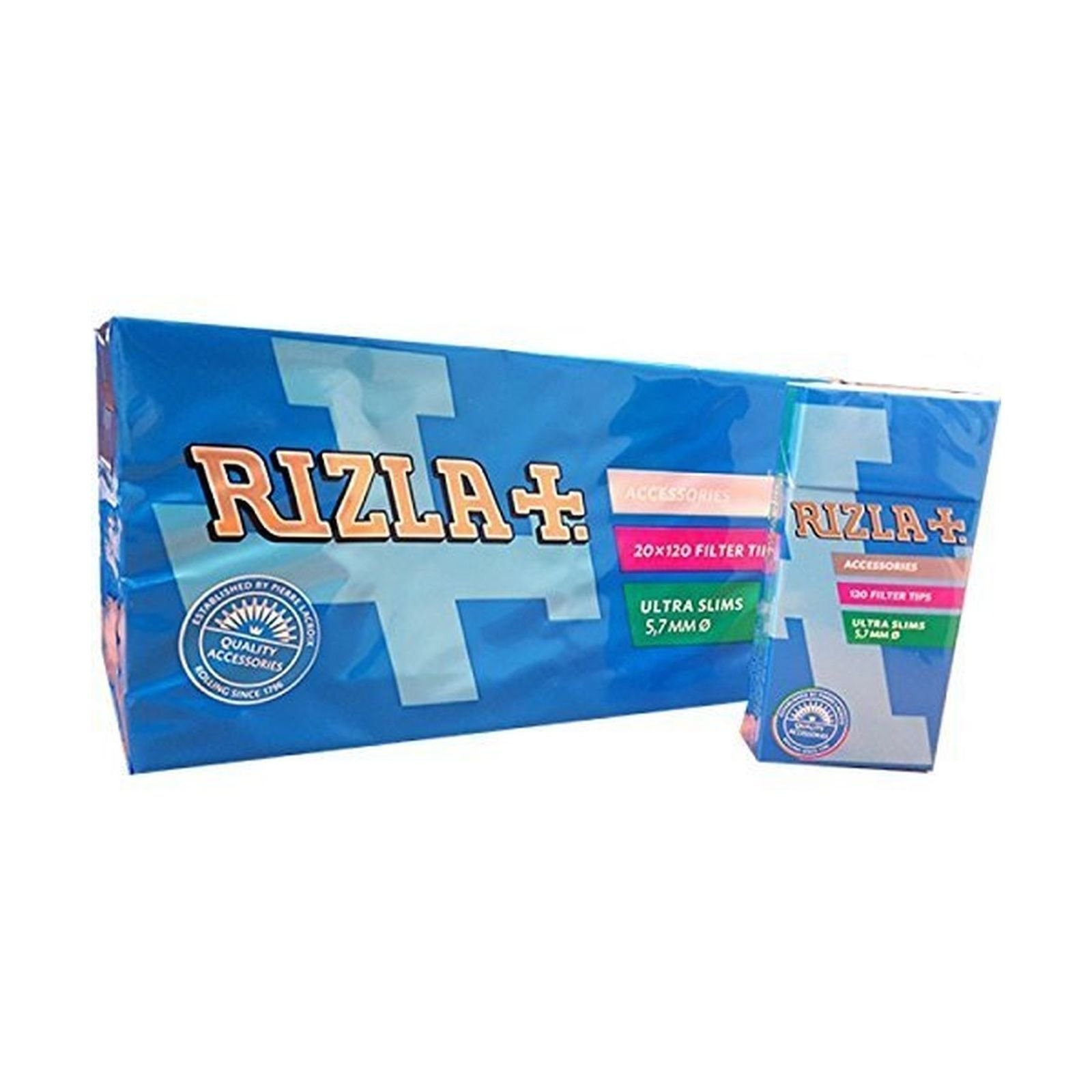 Rizla Ultra Slim Filter Tips, 20 x 120, Branded Pack of 20 Boxes