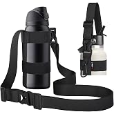 HEYSKAY Water Bottle Holder with Strap Adjustable Water Bottle Sling Strap | Water Bottle Carrier For Owala Flask, Hydro Flask, Stretchable to fit Most Universal Water Bottles, for Walking, Hiking