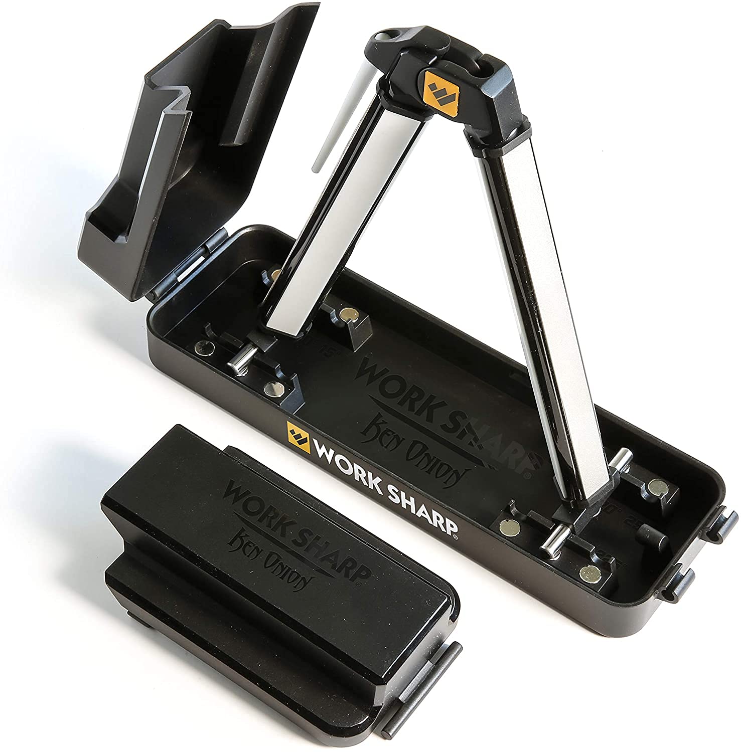 WORK SHARP Benchtop Angle Set Knife Sharpener – WSBCHAGS-I Ken Onion Edition Knife Angle Set Sharpener – World's Top Angle Sharpening Set for Knives