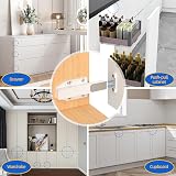 Jiayi Push to Open Door Catches 4 Pack White Cabinet Magnetic Latch view 9
