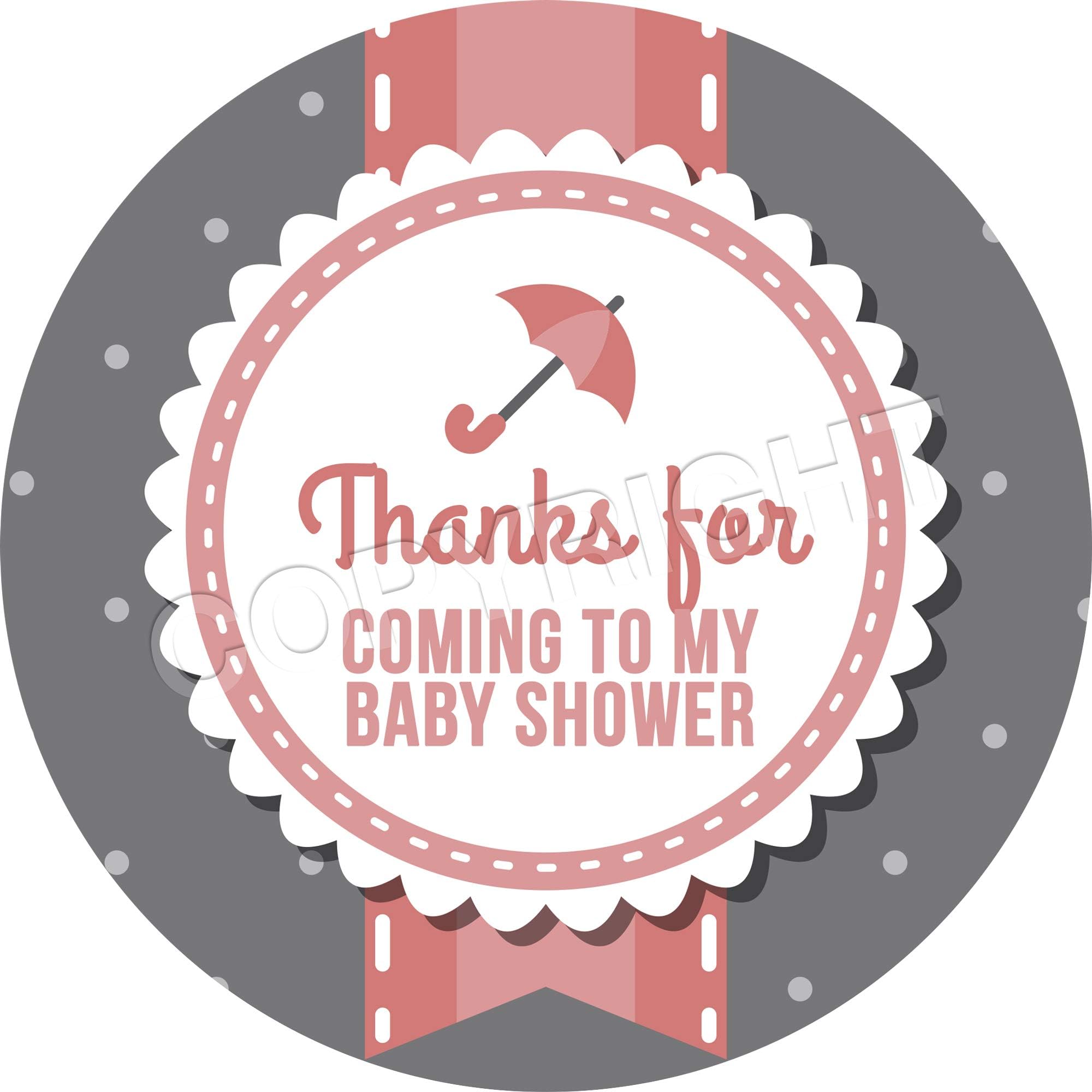 Girl Baby Shower V5 Sticker Labels Non Personalised Seals Ideal for Party Bags Sweet Cones Favours Jars Presentations Gift Boxes Bottles Crafts