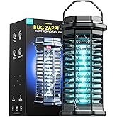 Minimoon Bug Zapper Outdoor, 4200V Electric Mosquito Zapper Indoor, IPX4 Waterproof Insect Zapper Electric Fly Traps, 4Ft Cord, Insect Trap for Yard, Backyard, Patio, Camping