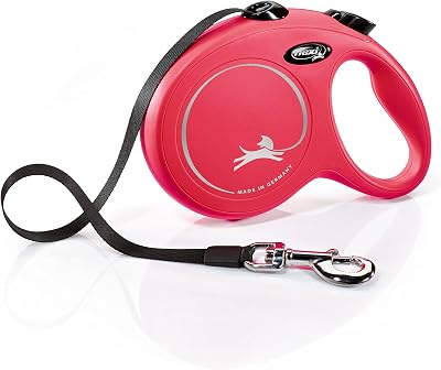 flexi Classic L Tape 8 m Red Retractable Dog Leash up to 50 kg