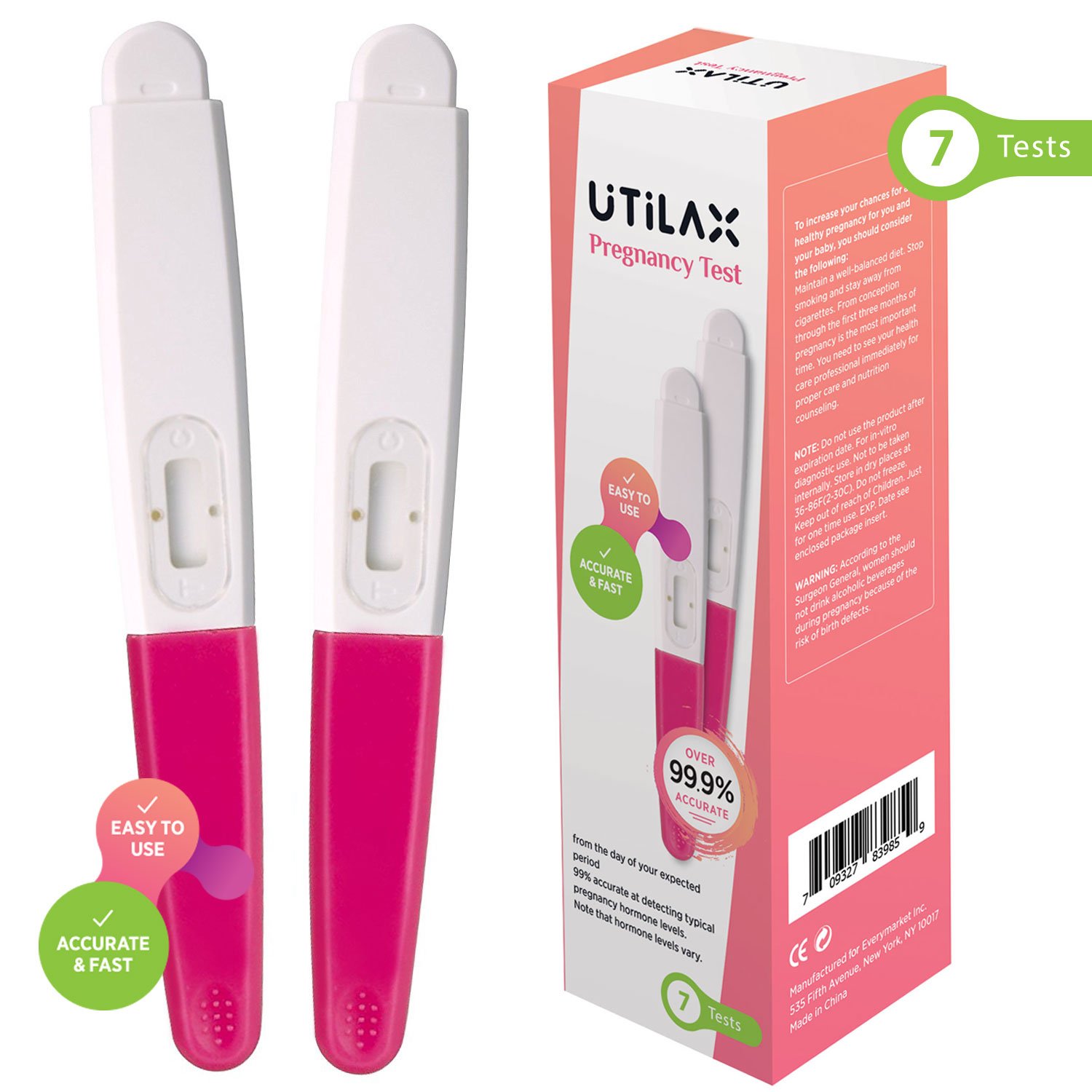 Buy Early Detection Pregnancy Tests [7 Sticks] OneStep Urine Test Kit