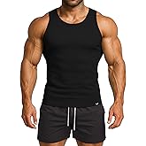Project Titan Men's Ribbed Workout Tank Tops Fitness Muscle Gym Tanks Sleeveless Bodybuilding Shirts