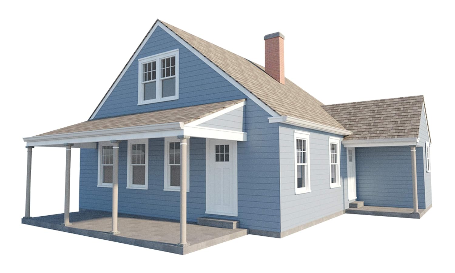 3 Bedroom House Plans W Loft Diy Home Building Project Guest Cottage 840 Sq Ft