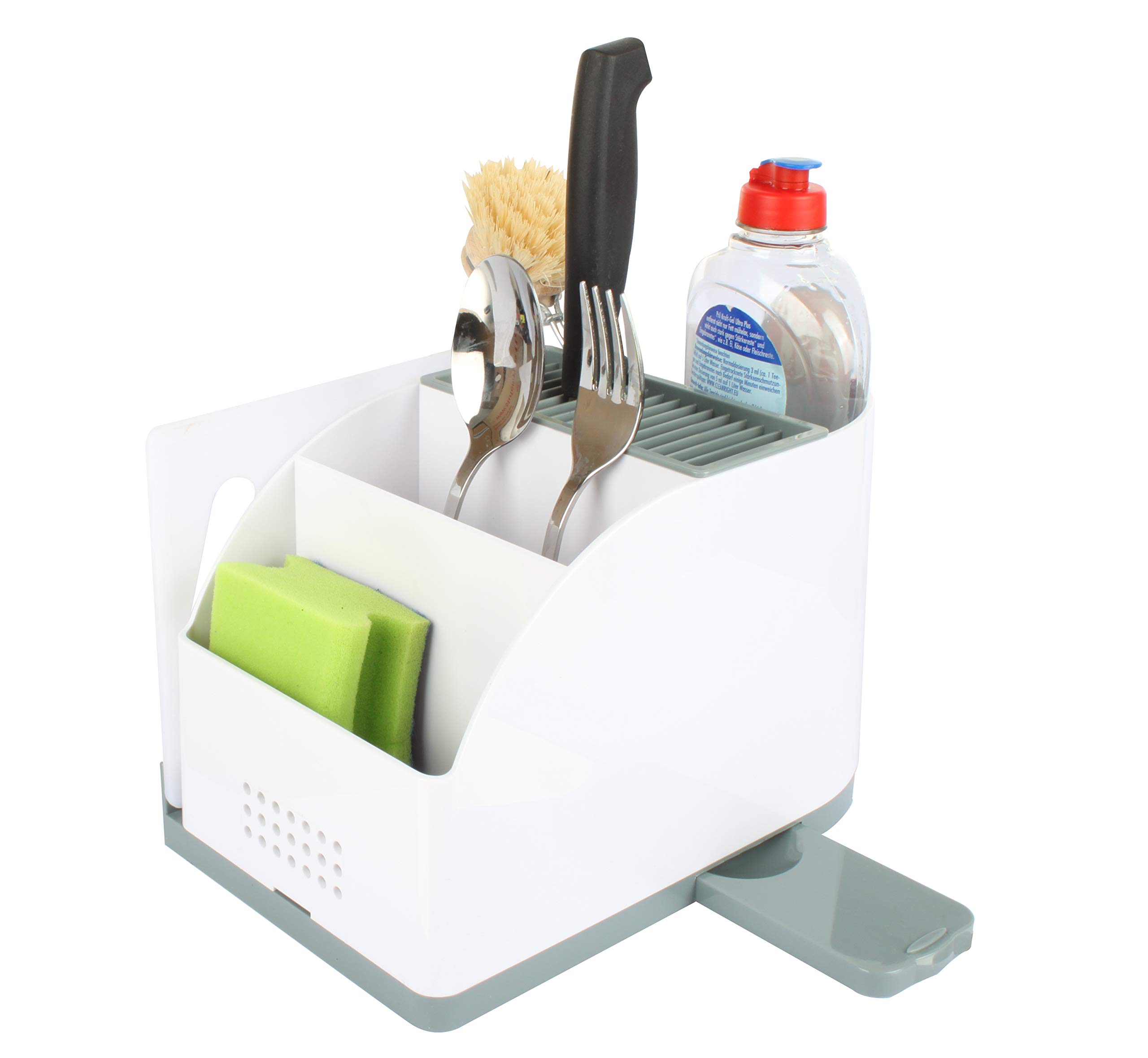 Solutions2Go 20176 Kitchen Organiser, White/Grey